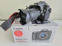Canon 70D med 2 objektiv