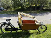Bakfiets.nl Long Classic lådcykel inkl. kapell & regnskydd