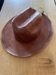 Unik Mexikansk Cowboyhatt i Äkta Läder - Handgjord!