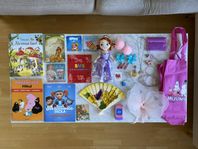 Paket 32 delar: barnböcker, leksaker mm (nytt/begagnat)
