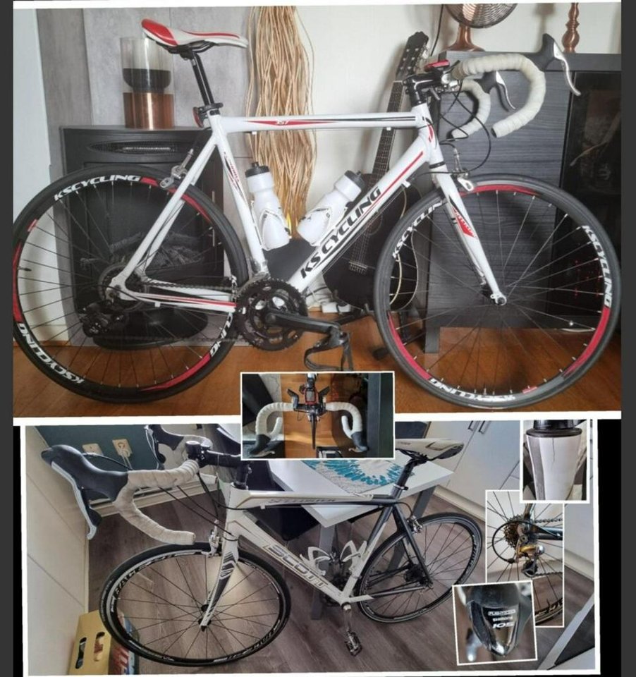 Racercykel +reservdelscykel