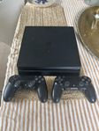 PlayStation 4 Slim 500GB + 2 handkontroller