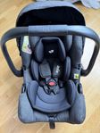 Babyskydd, isofix och adapter!