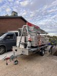 Byggställning i aluminium på släp