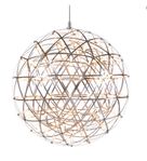 Rund lampa med många lysdioder i