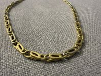 Massiv guldkedja – stilren design, 18K