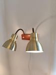 Retro vägglampa Teak Värnamo Ess 169-2