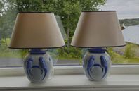 Lampfötter i keramik inkl lampskärmar