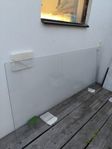 duschväg av glas