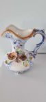 Capodimonte kanna i porslin fr. Italien, 1930-talets mitt