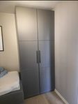 2 Mörk Gråa IKEA Pax med Inrebelysning