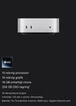 Mac mini m4, 16 kärnig neural engine, 16/256GB unified