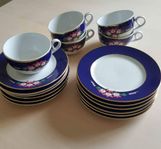 Slotts Romantik kaffe kopp mugg porslin assietter glas kök