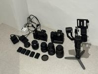 Panasonic GH5 x2 – Pro-kit med Leica/Olympus-glas + gimbal