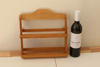 Vintage kryddhylla i furu/ spice rack 