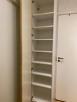 IKEA vit Garderob med 8 hyllor
