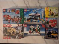 LEGO samling - City, Star Wars, Creator, Technic & mer!