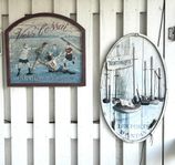 2 st trä tavlor uteplats