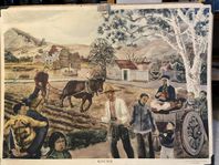 Gamla skolplanscher från 1940-talet – Norstedts & Söner