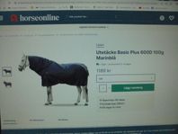 Nära nytt! Lippo täcke med halsdel 100gr storlek 125 