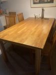 Matmöbel ekbord , 6 stolar