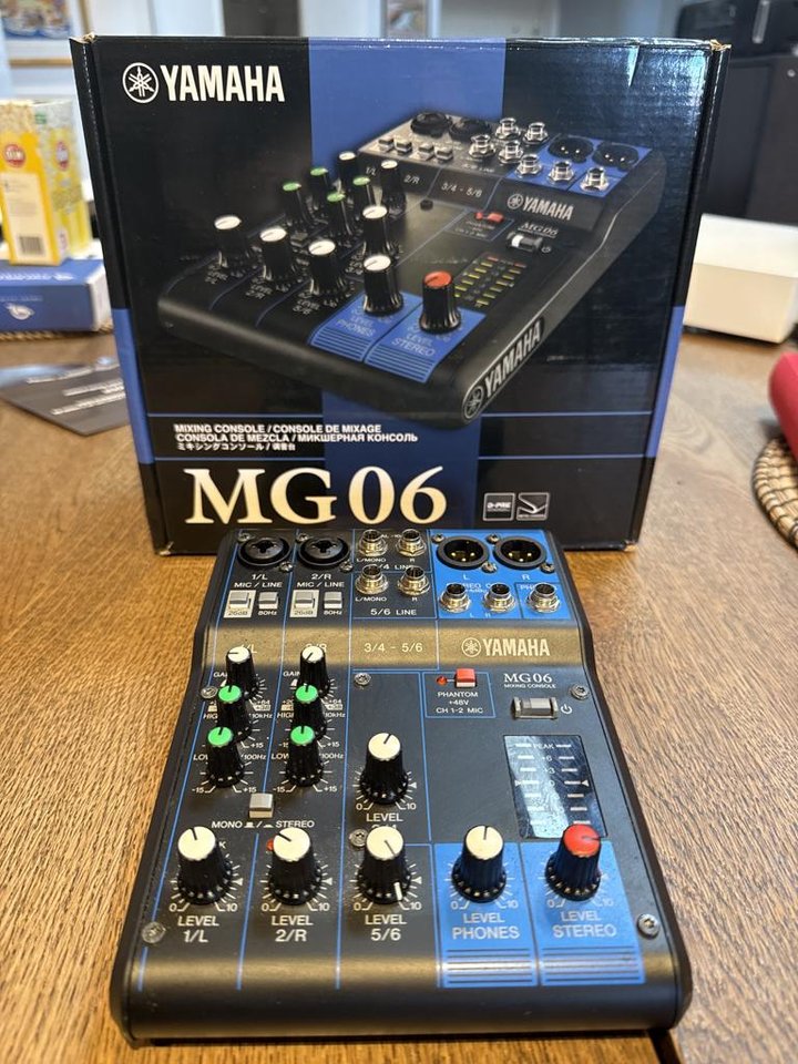 Yamaha MG06 - 6 kanals mixer