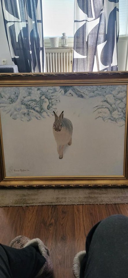Tavla ej äkta Bruno Liljefors...