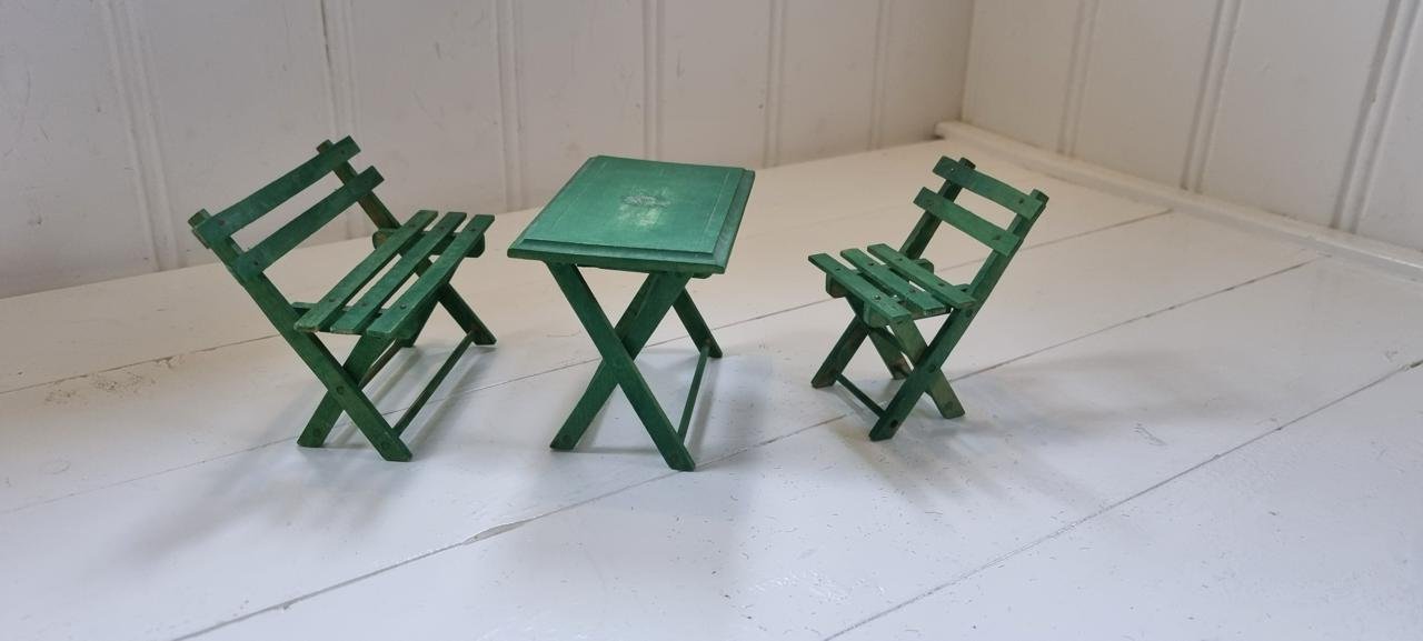 Utemöbler i miniatyr, hopfäll...