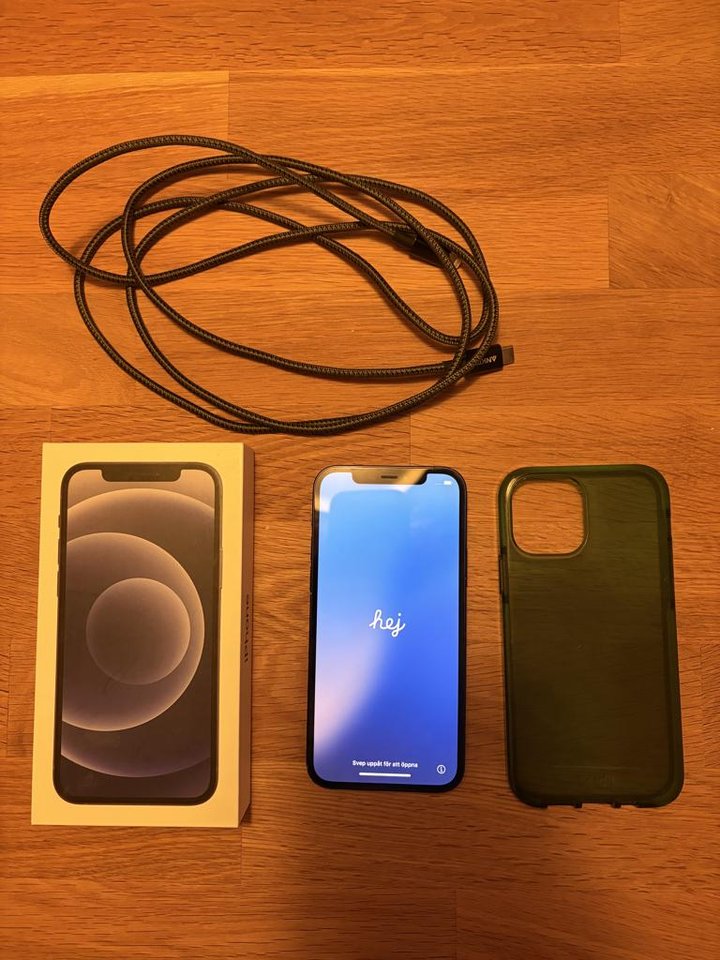 iPhone 12, Svart, 64GB