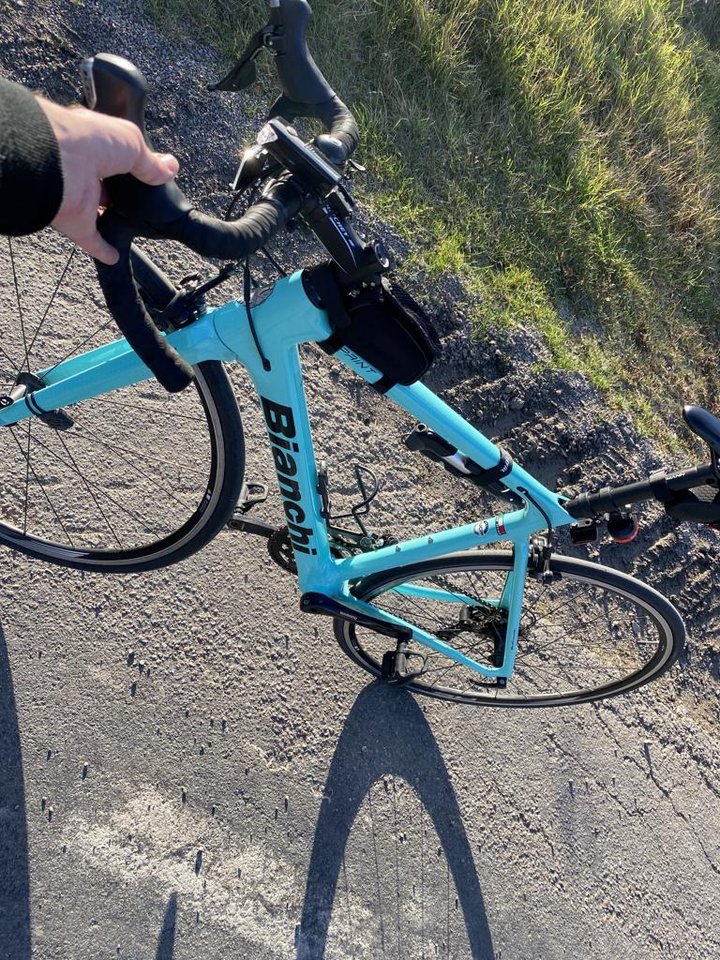 Bianchi Sprint 53”. Kolfiber....