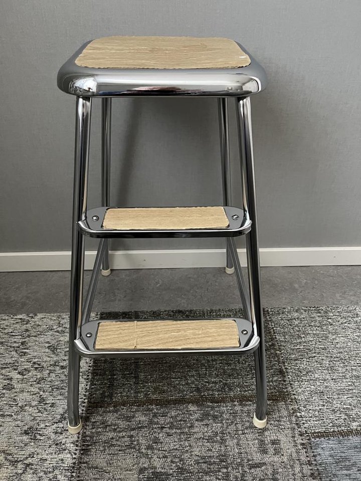 Retro Trappstol i metall (Awab?)