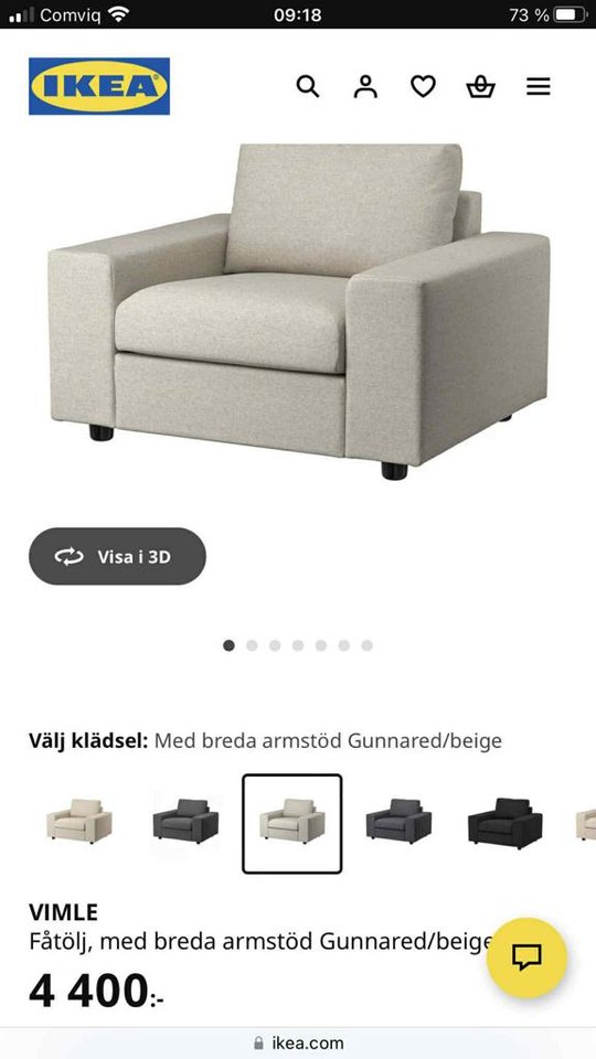 fåtölj vimle ny!!