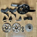 Komponentgrupp landsväg Shimano 105 R7100 2x12 växlar