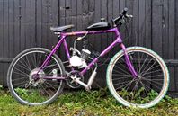 26" cykel med påhängsmotor 