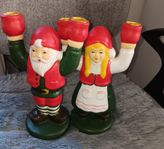 Äldre Tomte par - Ljusstakar