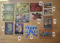 Vykort - oanvända, inkl. korkkort & 3D-kort