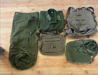 Militärgrön saker, säljer som packet 