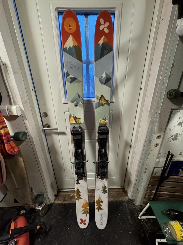 Offpistskida med turbindning ...