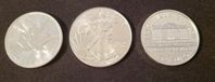 3st 1oz Silvermynt - 1st Philharmonic, 1st Eagle, 1st Maple