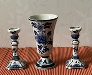 Delfi, Holland - 2 handmålade ljusstakar