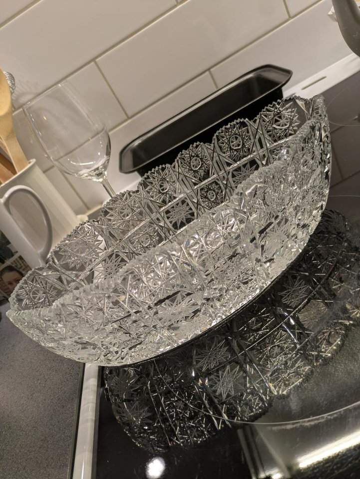 kristall vaser, glas & annat 