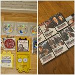2st The Simpsons dvd-boxar samt 7st inplastade Wallander dvd