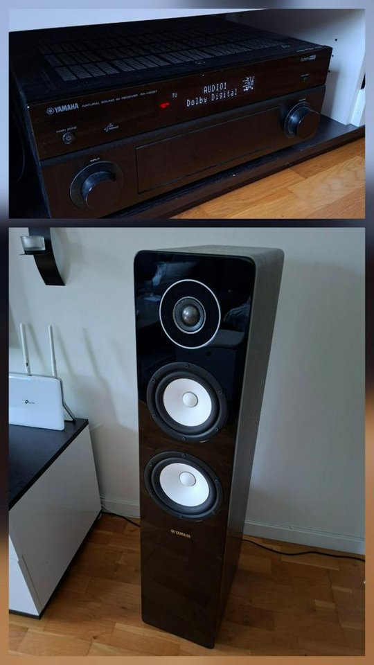 Yamaha Hemmabio receiver + hö...