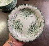 Grön Anna Assietter tallrikar