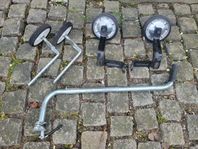 stödhjul + ledstång