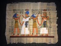 Handmålade Papyrus Tavlor