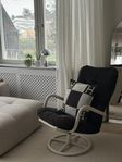 Retro IKEA fåtölj (smedsta) manchesterklädsel