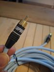 Supra Sublink - RCA isblå 8 meter subwooferkabel 