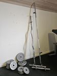 Gympaket Fria Vikter Stänger Hantlar Skolvikt 25mm