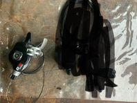 cykel växel och styr stam